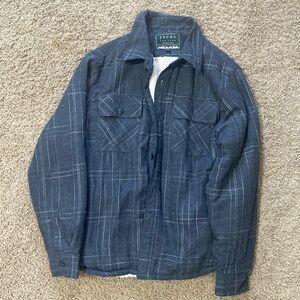 Gray plaid Sherpa shacket